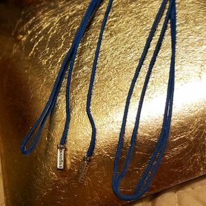 Pandora 40" royal blue fabric cord bracelet